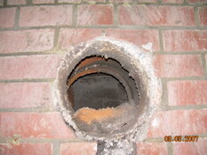 Asbesthaus - Site: Fire foreclosure with asbestos cushions and cloths, spray asbestos | © 2019, CRB Analyse Service GmbH | © CRB Analyse Service GmbH